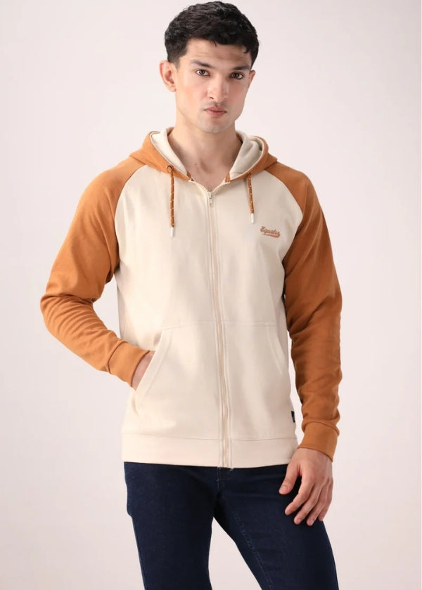 Stone Zip-Up Hoodie