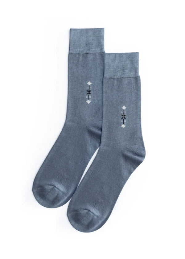 Grey Pattern Socks