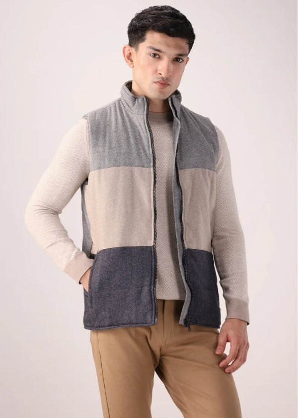 Grey Sleeveless Jacket